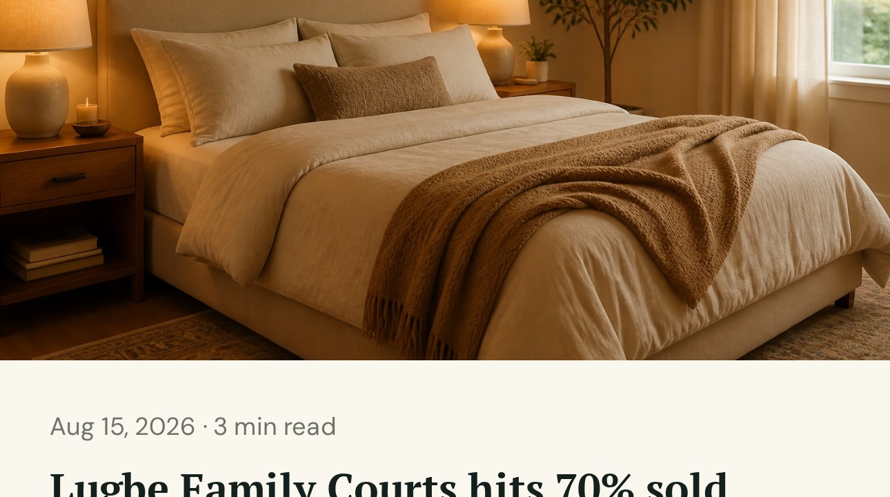 Lugbe Family Courts hits 70% sold